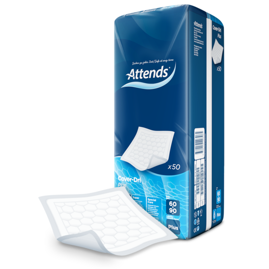 Inkontinensskydd Attends Cover-Dri Plus 60x90cm 50st/fp